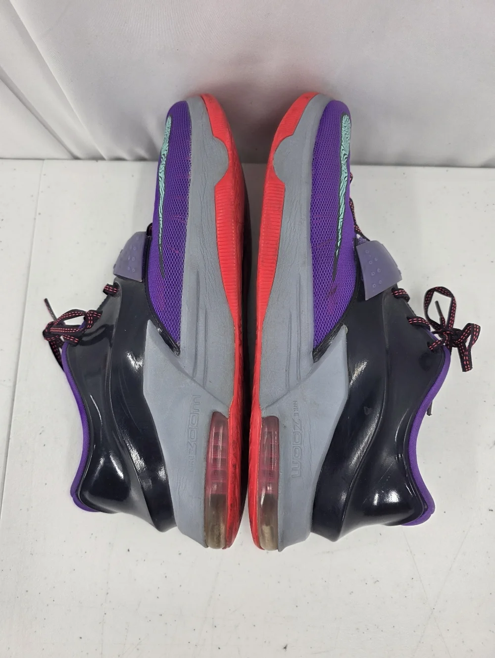 Nike KD 7 Lightning 534 Mens Size 13 Shoes Purple Basketball Sneakers 653996-535